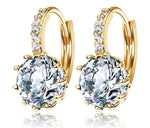 Fashion Crystal Water Drop Dangle Earrings