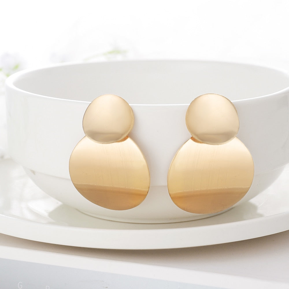 Circle Drop Earrings