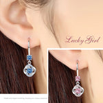 Crystal Zircon Stone Earrings