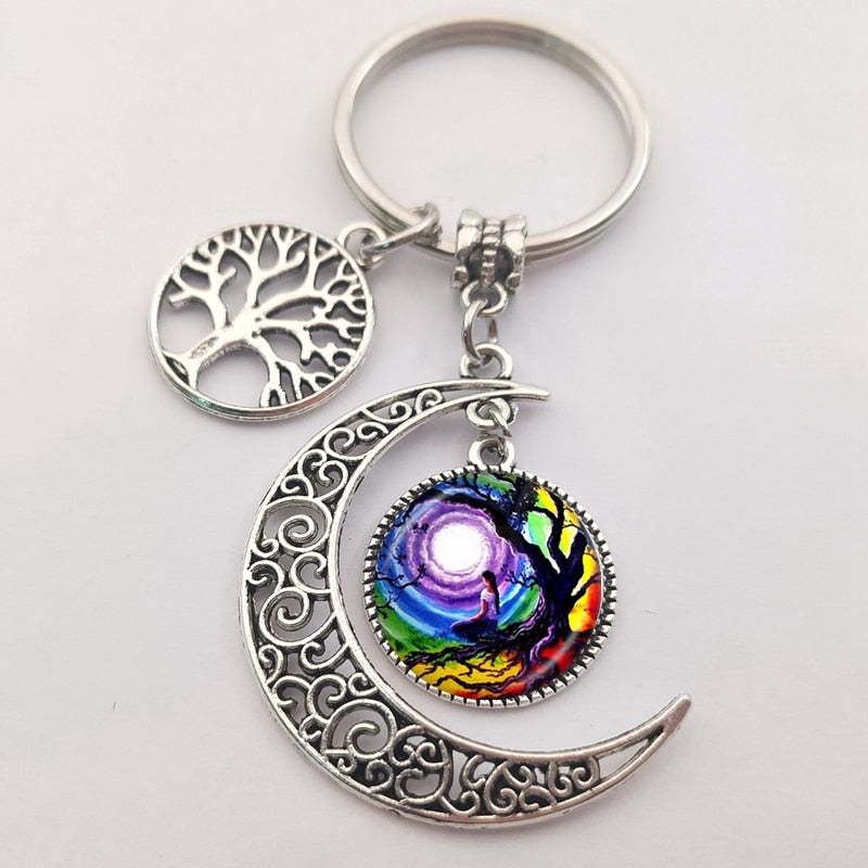 Tree of life statement keychain