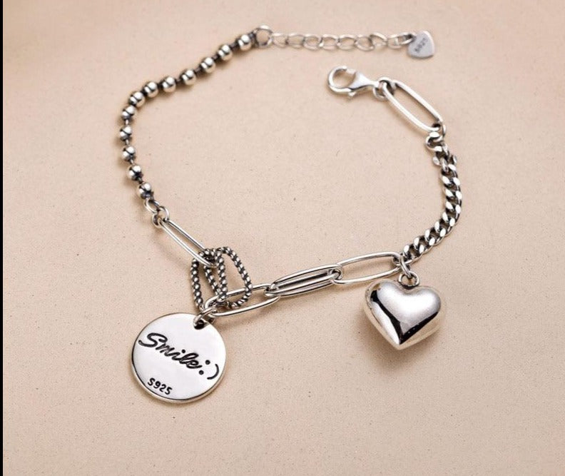 925 Sterling Silver Couple Bracelet