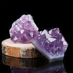 Natural Amethyst Cluster Quartz Crystal Mineral Specimen Healing Stone