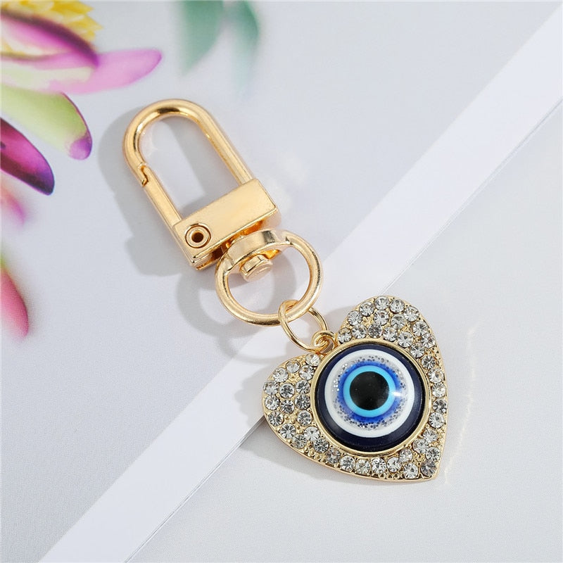 1Pcs Evil Eye Hamsa Hand  Key Ring