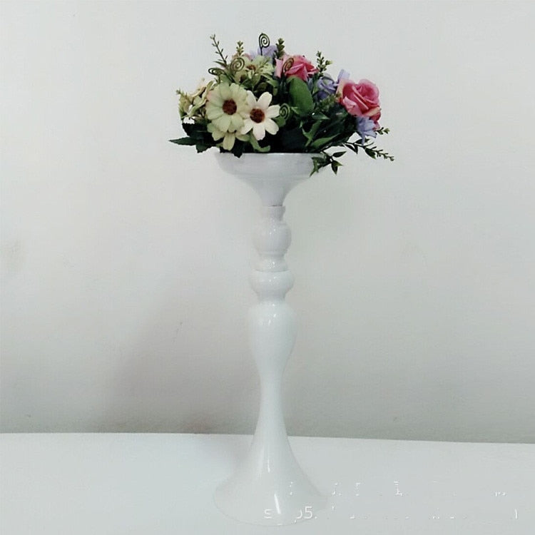 Metal Candle Holders Flowers Vase Candlestick