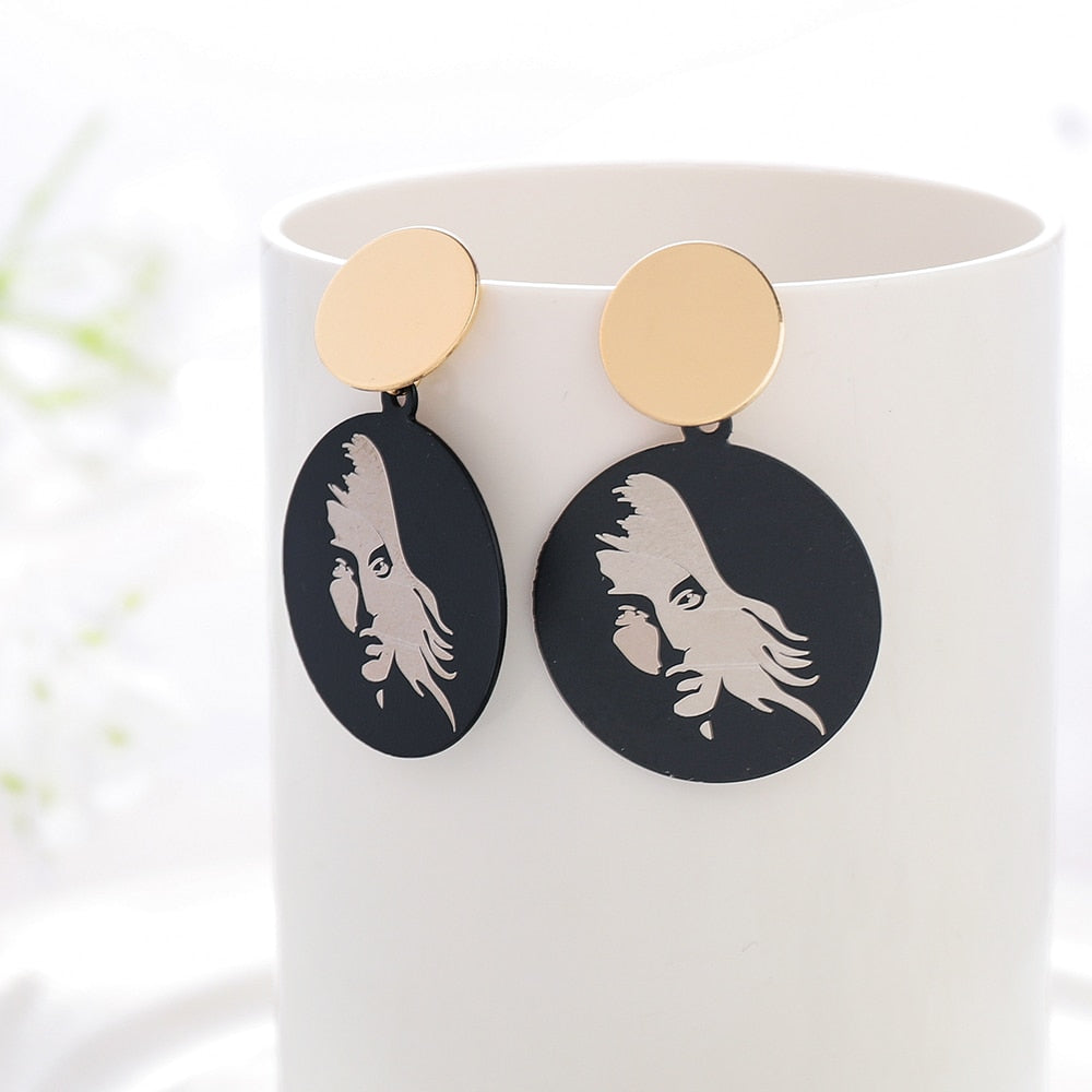Circle Drop Earrings
