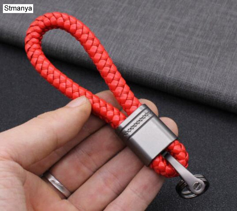 hand-woven leather Car Key Ring