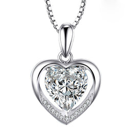 Heart shaped Gemstone Pendant