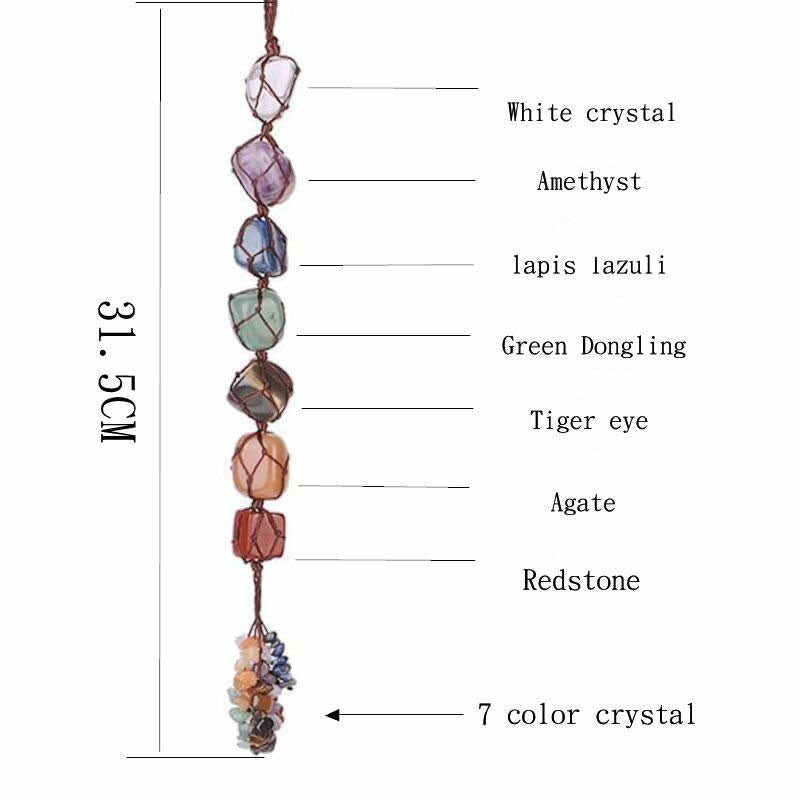Natural Stone Car Dangle Keychain