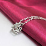 Water Drop Created Gemstone Pendant Necklace