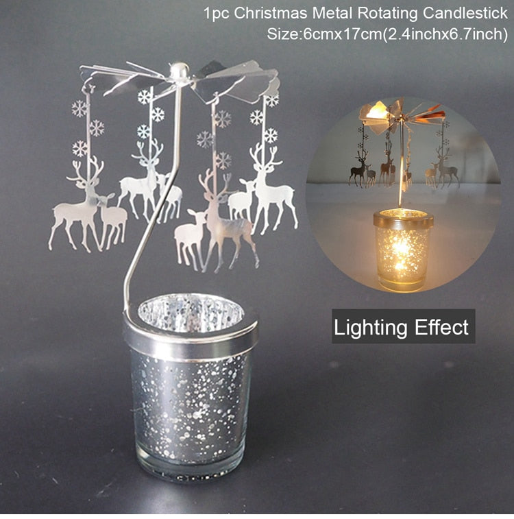 Christmas Rotary Candle Holder