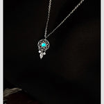 Silver Color Hot Sale Micro Dream Catcher Zircon Necklace