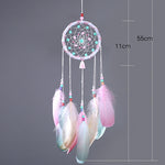Life Tree feather dream catcher home decoration circular feathers wall hanging dreamcatchers decor for home