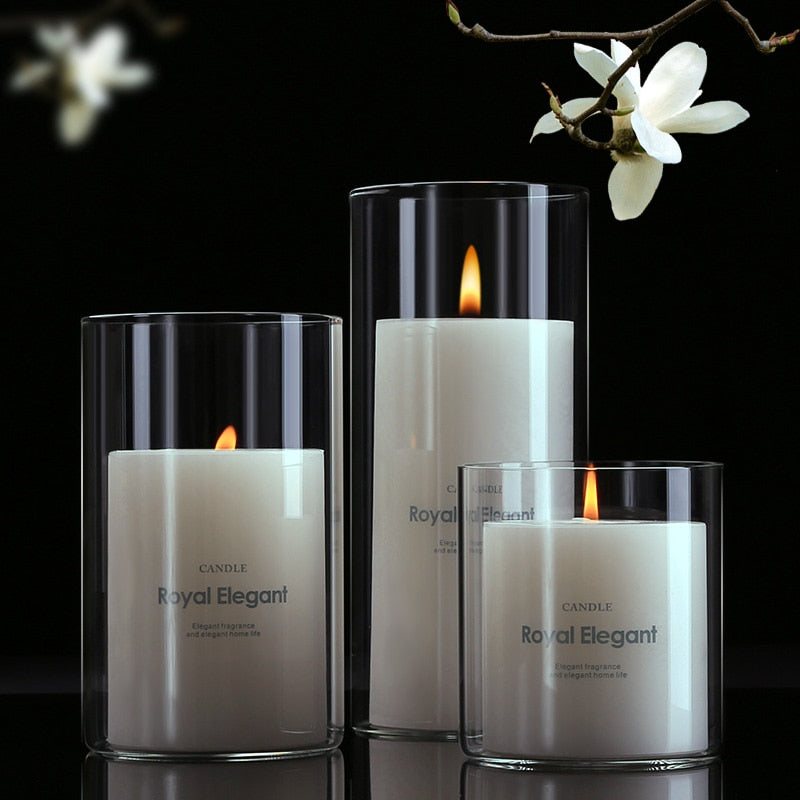 Romantic Wedding Scented Candle Glass Jar