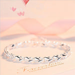 925 Sterling Silver Bracelets For Women Zircon Geometric Bracelet