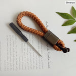 hand-woven leather Car Key Ring