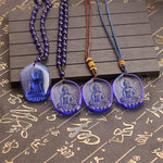 Crystal Carved Buddha Lucky Amulet Pendant