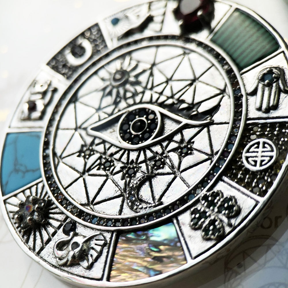 Amulet Magical Lucky Symbols 925 Sterling 