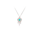 Silver Color Hot Sale Micro Dream Catcher Zircon Necklace