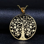 Tree of Life Stainless Steel Necklace
