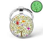 Glow In The Dark Tree Art KeyChain