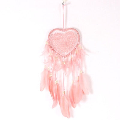Indian Style Pink Unicorn Dreamcatcher Wind Chimes