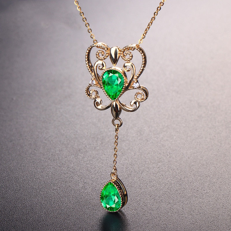 Gemstones pendant necklace