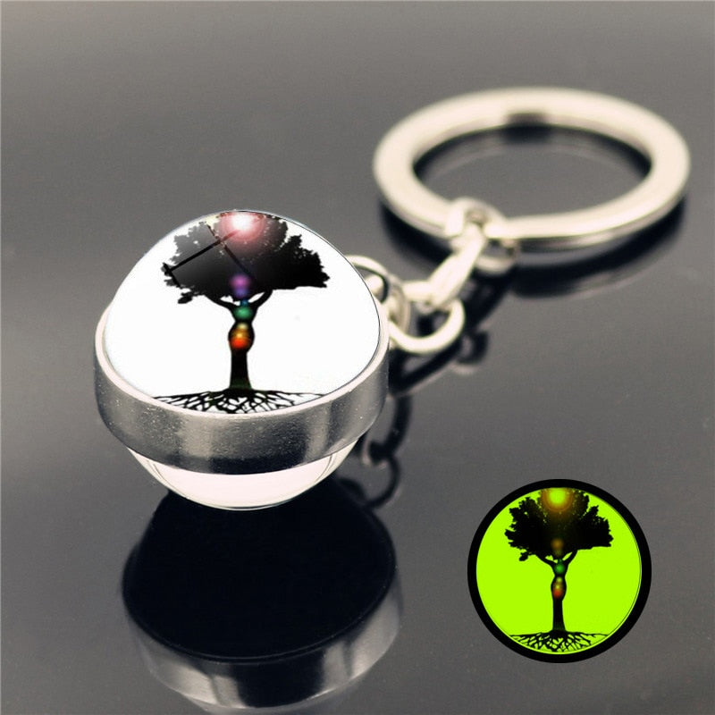 Seven Chakra Keychain