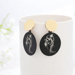 Circle Drop Earrings