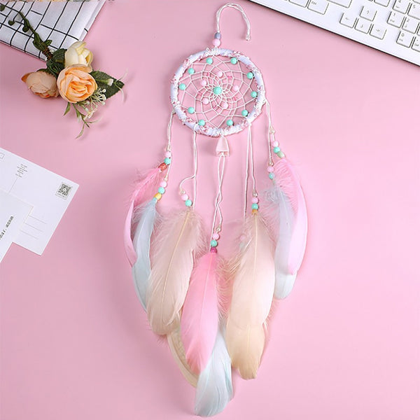 Life Tree feather dream catcher home decoration circular feathers wall hanging dreamcatchers decor for home