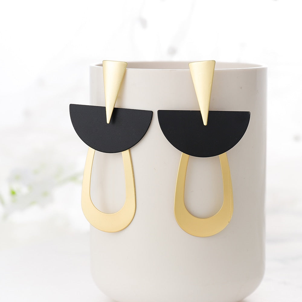 Circle Drop Earrings