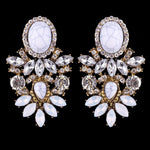 Wedding Bridal Statement Crystal Earrings