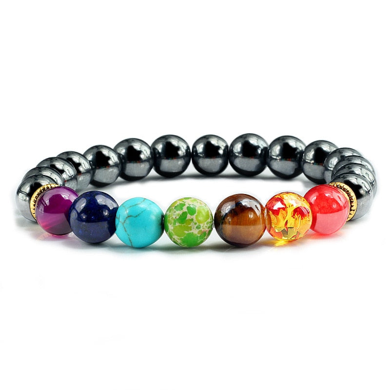 Beads Reiki Buddha Prayer Natural Stone Yoga Bracelet For Women