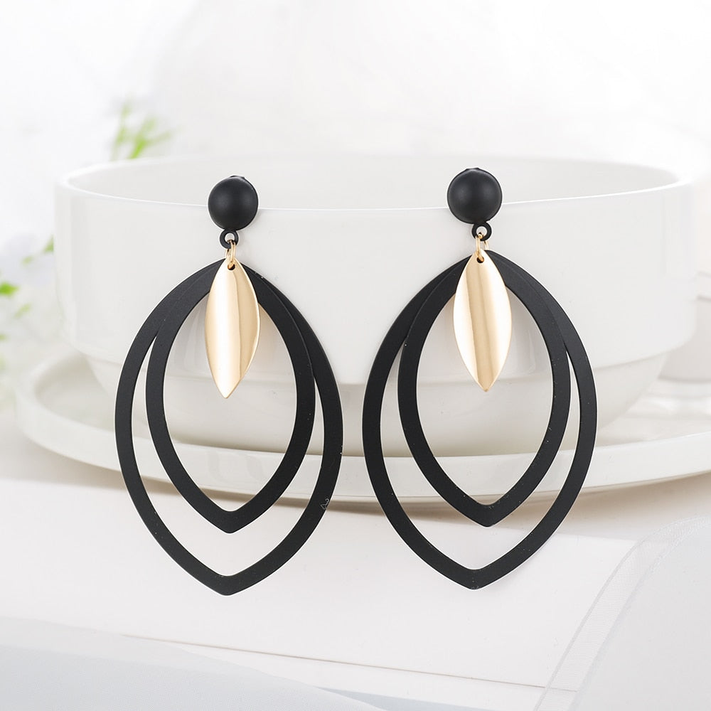 Circle Drop Earrings