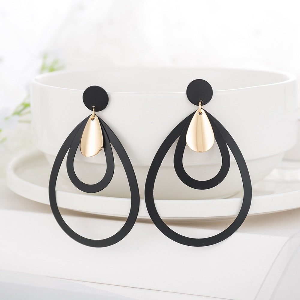 Circle Drop Earrings