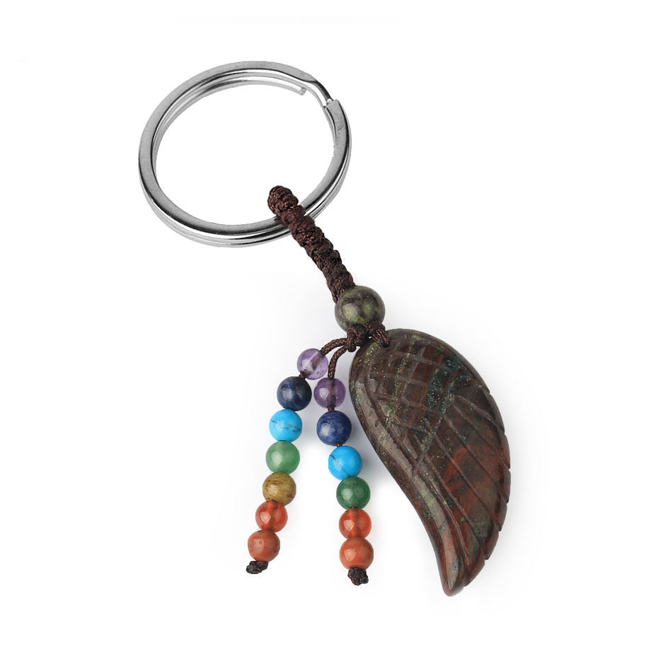 7 Chakras Natural Healing Crystal Keychain
