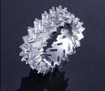 Zirconia Olive Branch Finger Ring