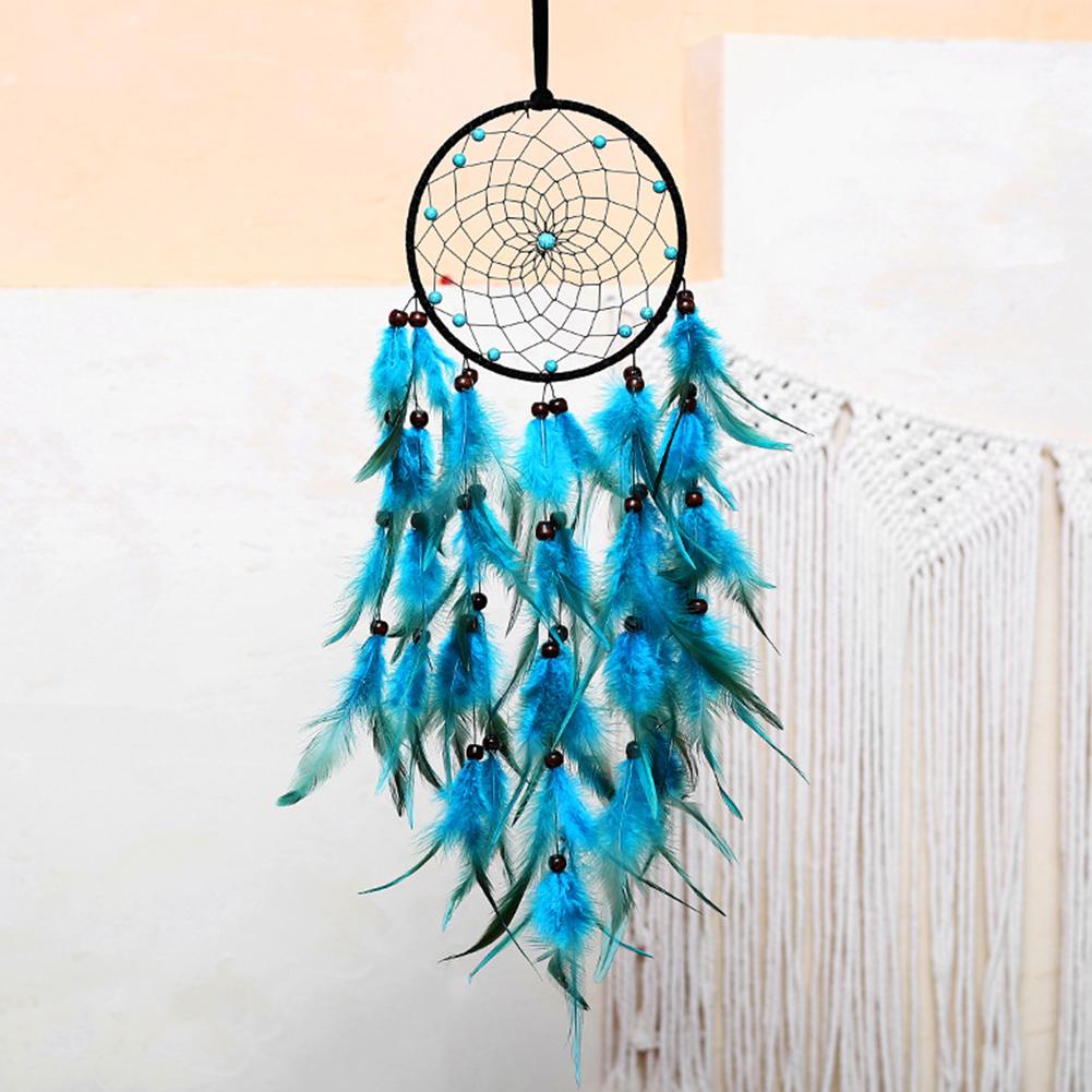 Light Blue Dreamcatcher Pendant