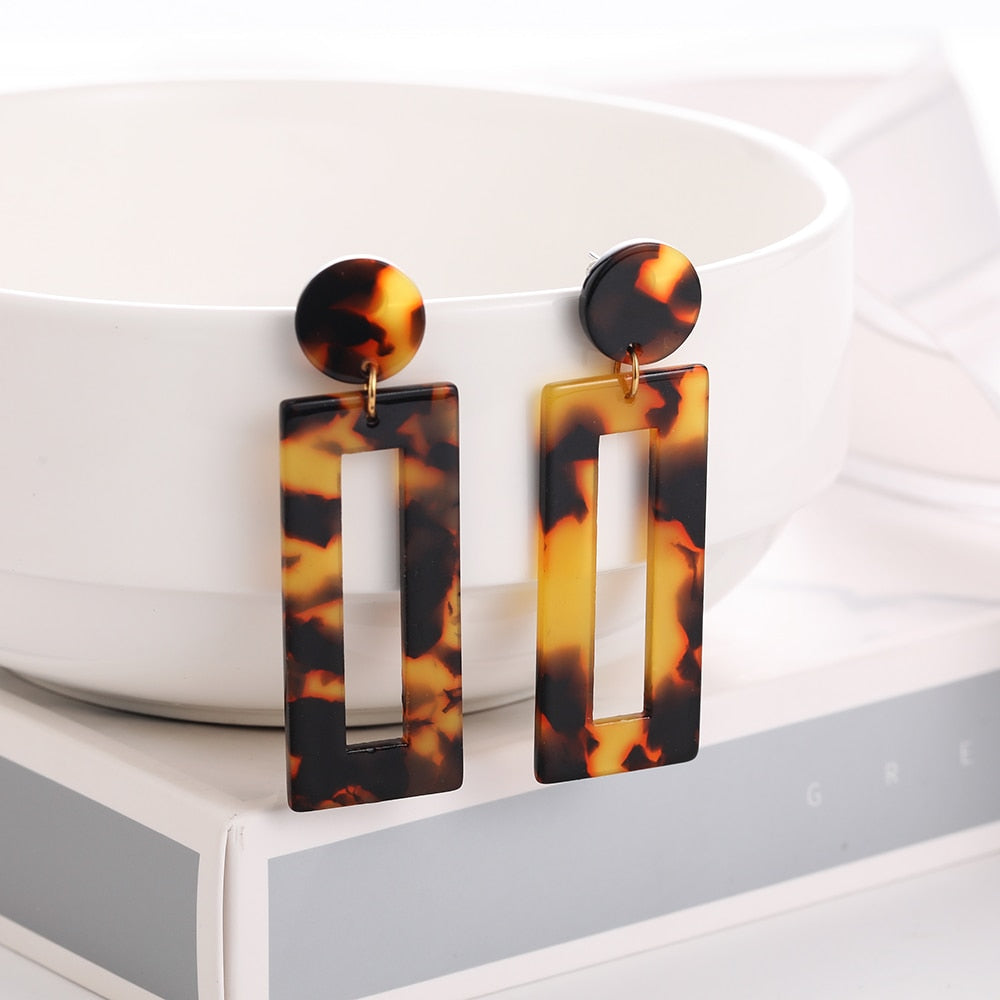 Circle Drop Earrings