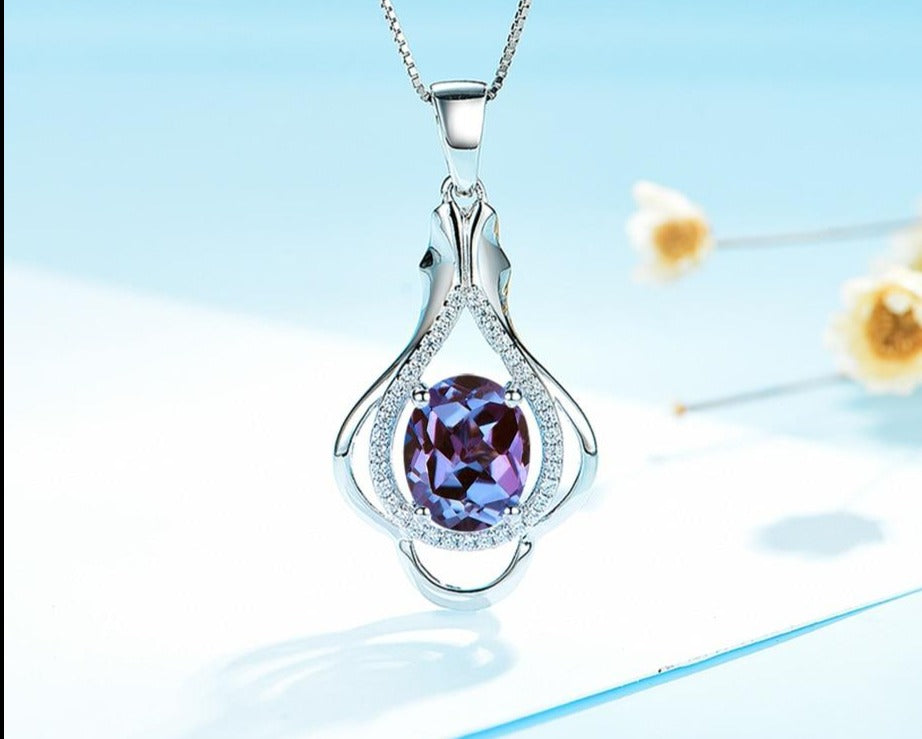 Natural Alexandrite Gemstone Pendant