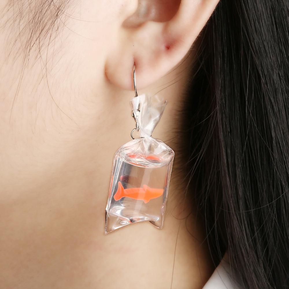 Water Bag Dangle Earrings