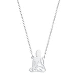 Stainless Steel Meditation Buddha Pendant Necklace