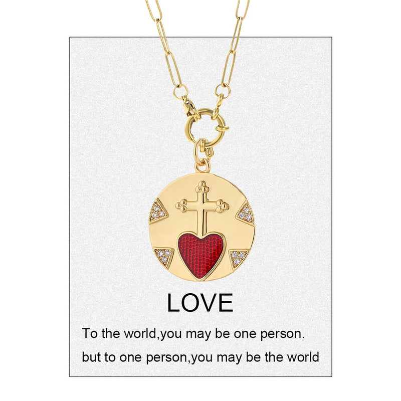 Red Heart Love Pendant for Women