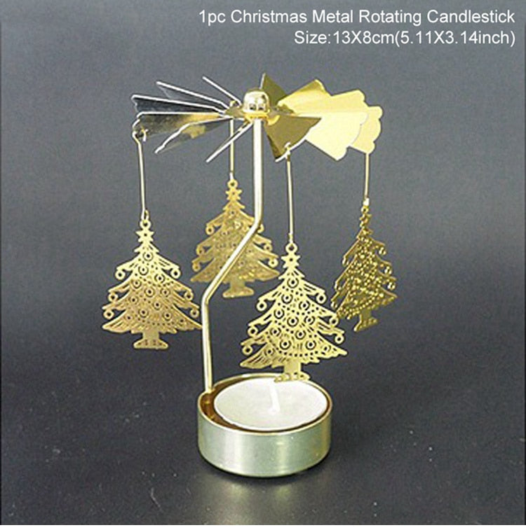 Metal Rotating Candle Holder