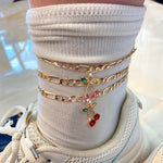 Crystal Cherry Anklet