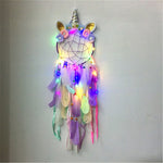 Indian Style Pink Unicorn Dreamcatcher Wind Chimes