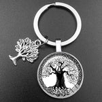 Crystal Glass Tree of Life Keychain