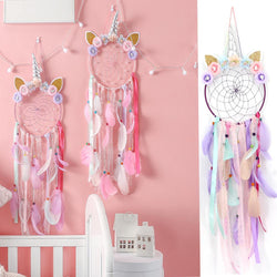 Unicorn Flying Feather Dreamcatcher