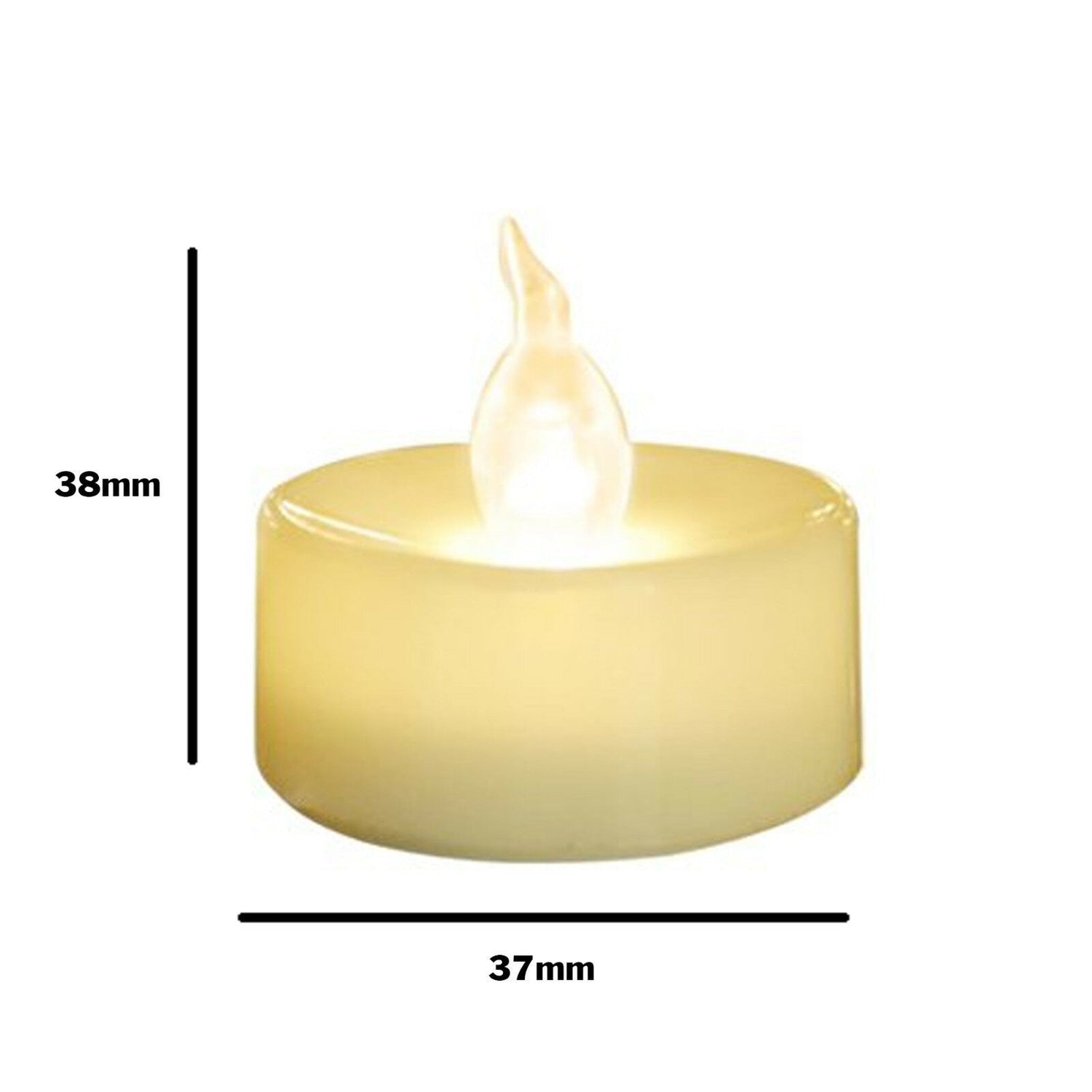 12Pcs Battery Operated LED Tea Lights Candles 