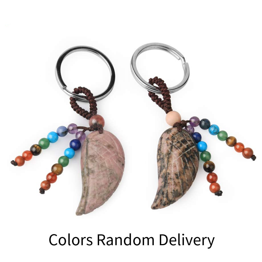 7 Chakras Natural Healing Crystal Keychain