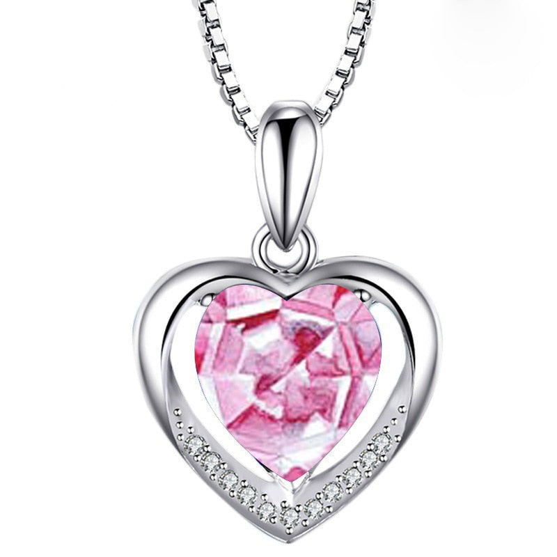 Heart shaped Gemstone Pendant